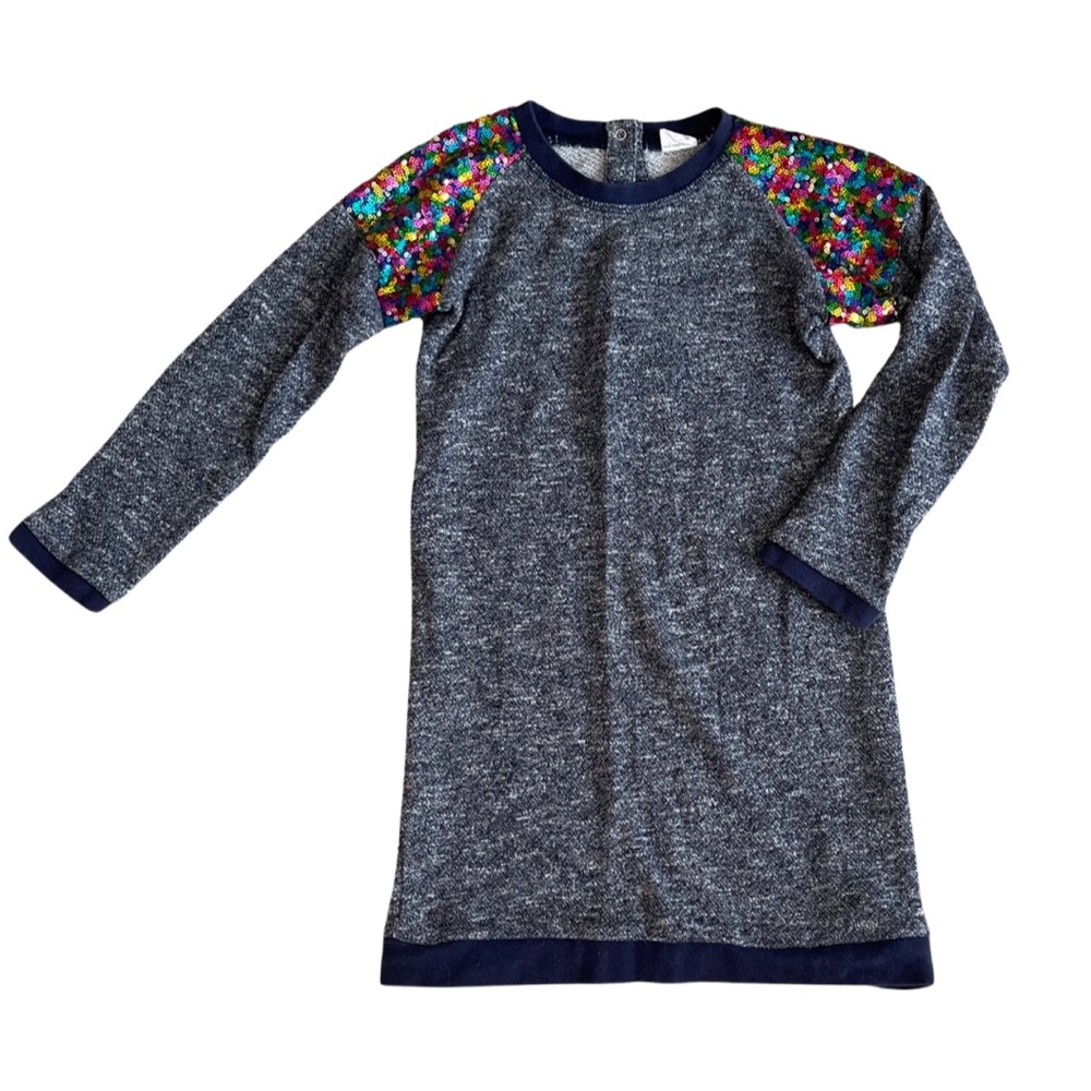 Girls Tunic Sweatshirt Dress w Sequins size 6